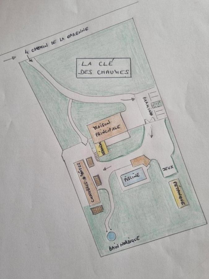 La Cle Des Chaumes Panzió Boisset-lès-Montrond Kültér fotó